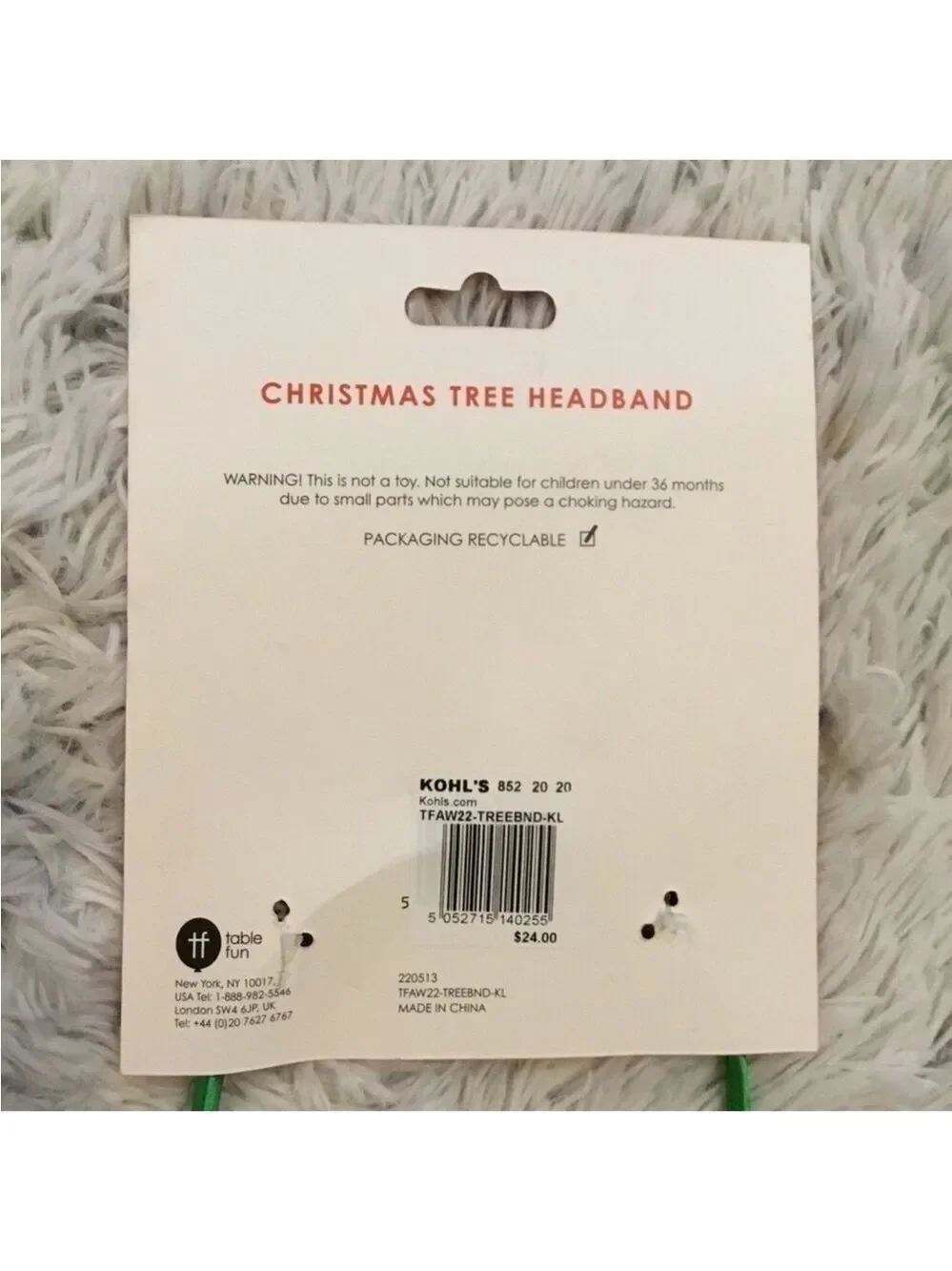Celebrate Together Christmas Tree Headband + a set of 2 hair scrunches
